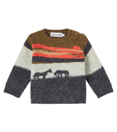 Bonpoint Kids' Baby Almire Jacquard Sweater In Multi