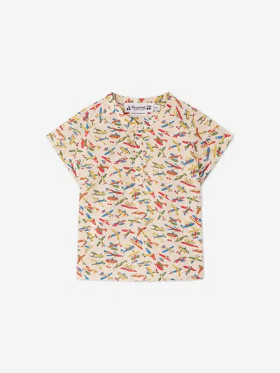 Bonpoint Babies' Cesari Cotton Shirt In Multicoloured
