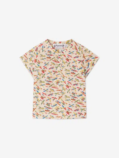 Bonpoint Kids' Cesari Cotton Shirt In Multicoloured