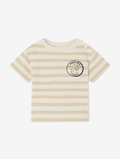 Bonpoint Kids'  Baby Boys Striped Gaye T-shirt In Ivory