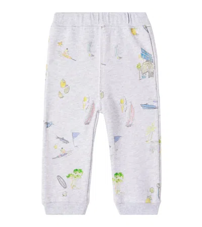 Bonpoint Kids' Baby Bram Cotton Fleece Sweatpants In Gray