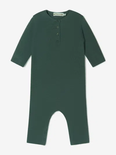 Bonpoint Baby Cashmere Romper Newborn Green