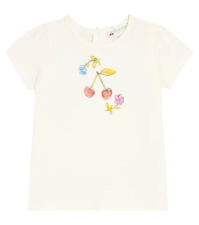 Bonpoint Kids' Baby Cira Cotton Jersey T-shirt In Neutral