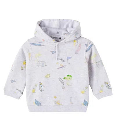 Bonpoint Kids' Baby Cody Cotton Fleece Sweatshirt In Gray