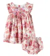 Bonpoint Baby Cotton Dress And Bloomers Set In Multicoloured