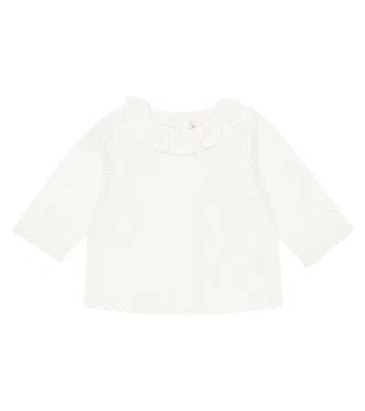 Bonpoint Baby Gantini Cotton Twill Blouse In String