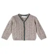 Bonpoint Baby Giorginoli Wool And Yak Cardigan In Gray