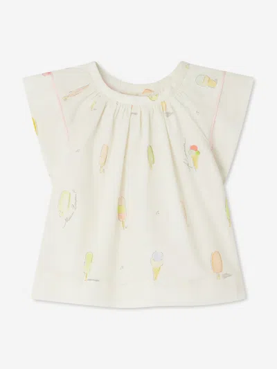 Bonpoint Baby Girls Alisia Blouse In Ivory