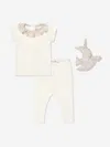 Bonpoint Baby Girls Daisie Gift Set In Ivory