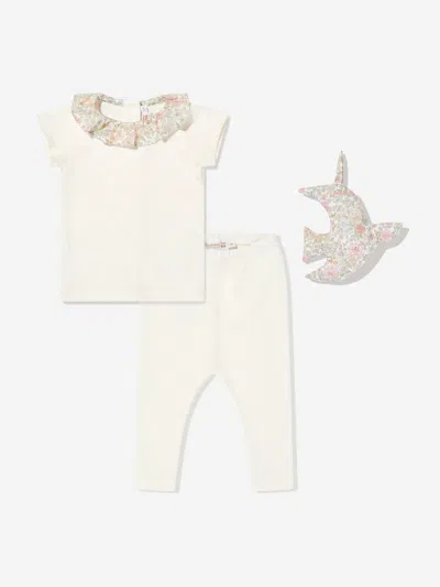 Bonpoint Kids'  Baby Girls Daisie Gift Set In Ivory
