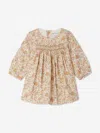 Bonpoint Floral-print Smocked-panel Dress In Multicoloured
