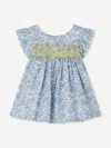 Bonpoint Baby Girls Floral Naomie Blouse In Blue