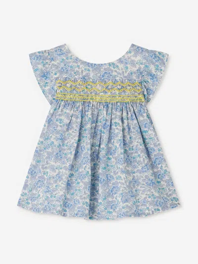 Bonpoint Baby Girls Floral Naomie Blouse In Blue