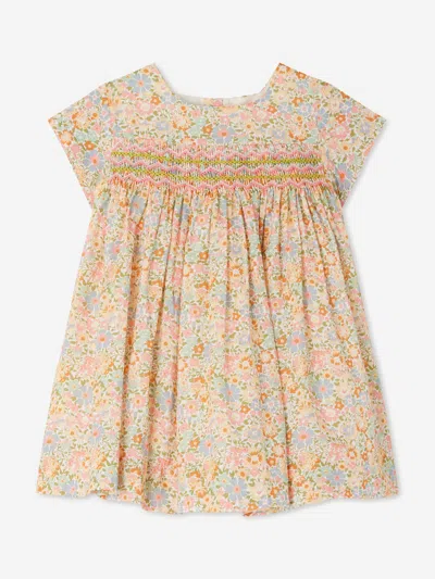 Bonpoint Kids'  Baby Girls Smocked Maruska Dress In Pink