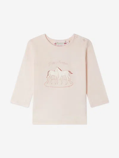Bonpoint Baby Girls Tahsina Long Sleeve T-shirt In Neutral