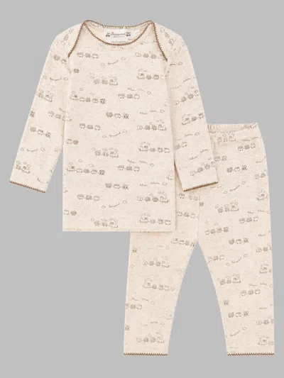 Bonpoint Baby Girls Two-piece Outfit Set In Beige