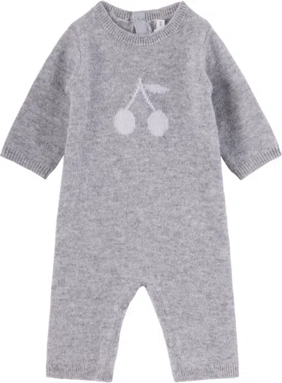 Bonpoint Baby Gray Tilouana Jumpsuit In 192 Gris Chine C.