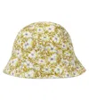 Bonpoint Baby Grigri Floral Cotton Hat In Fleurs Tilleul