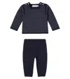 Bonpoint Baby Joe Striped Wool Sweater And Pants Set