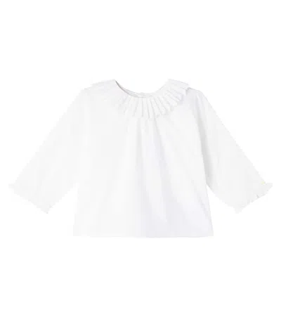 Bonpoint Baby Joliette Cotton Top In White