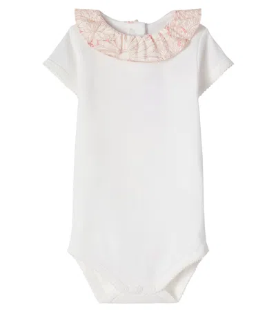 Bonpoint Baby June Cotton Jersey Onesie In Neutral