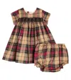Bonpoint Baby Maruska Cotton Dress And Bloomers Set In Multicoloured