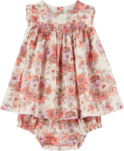 Bonpoint Baby Multicolor Clothibis Smocked Dress & Bloomers Set