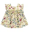 Bonpoint Baby Naomie Floral Cotton Dress In Multicoloured