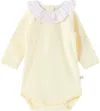 Bonpoint Baby Off-white June Bodysuit In 131 Upb Vanille