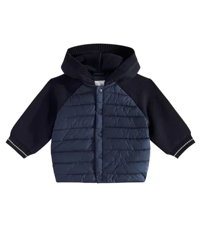 Bonpoint Baby Pepito Quilted Jacket In Blue