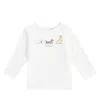 Bonpoint Baby Tahsin Cotton Jersey T-shirt In White