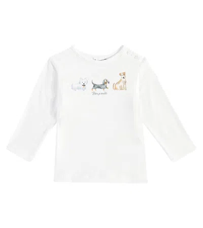Bonpoint Baby Tahsin Cotton Jersey T-shirt In White