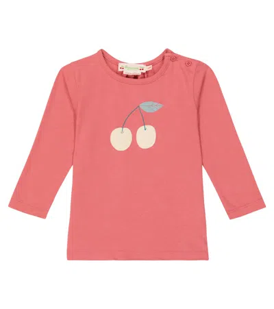 Bonpoint Baby Tahsina Printed Jersey Top In Pink