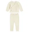 Bonpoint Baby Set Theva Aus Pullover Und Hose In White