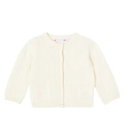 Bonpoint Baby Tibile Wool And Alpaca Cardigan In Sand