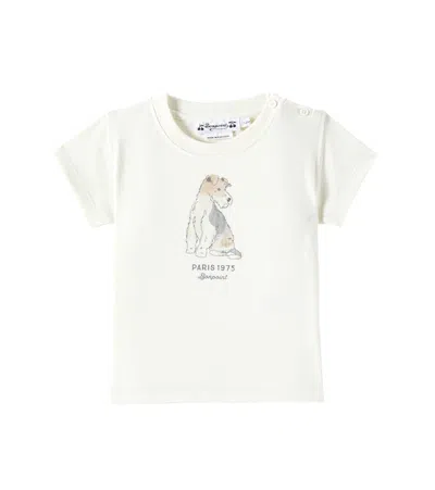 Bonpoint Baby Tom Printed Cotton Jersey T-shirt In Upb Ecru