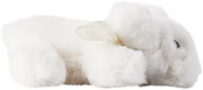 Bonpoint Baby White 'aimer The Dog' Plush Toy In 002 Blanc Lait