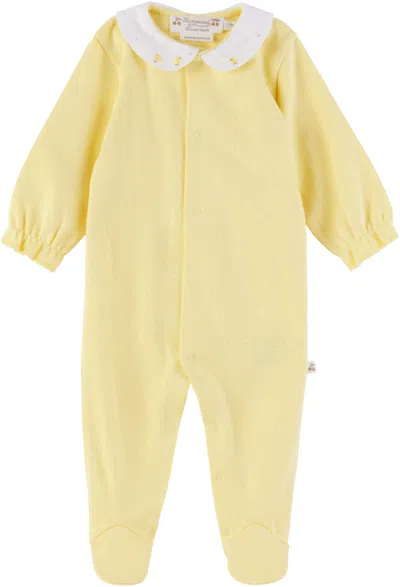 Bonpoint Baby Yellow Tintina Romper In 131a Jaune Clair