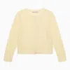 Bonpoint Banana-coloured Cotton Cardigan In Yellow
