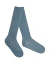 Bonpoint Banny Ribbed Cotton Tights In Blue