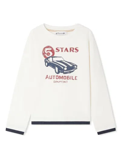Bonpoint Kids' Bartholome Layered Log-sleeve T-shirt In Neutrals