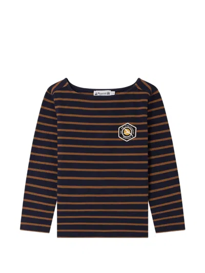 Bonpoint Kids' Baudelaire Long-sleeve T-shirt In Blue