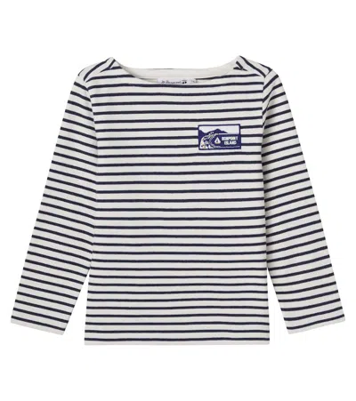 Bonpoint Kids' Baudelaire Striped Cotton T-shirt In White