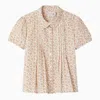 Bonpoint Floral-print Cotton Blouse In Neutrals