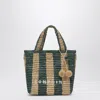 Bonpoint Striped Tote Bag In Green