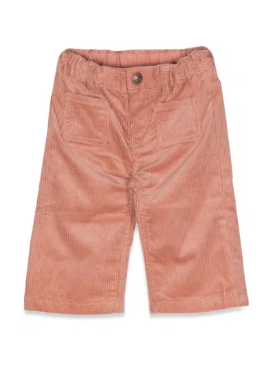 Bonpoint Kids' Bellino Ribbed Pants In Pink