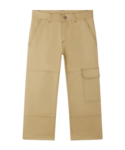 Bonpoint Kids' Belt Loop Casual Pants In Brown