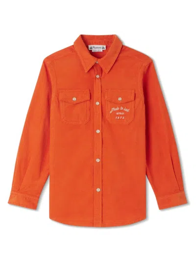 Bonpoint Kids' Berlin Organic-cotton Shirt In Orange