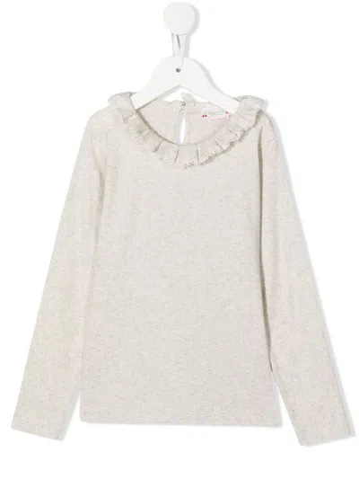 Bonpoint Kids' Bess Long-sleeve T-shirt In Neutrals