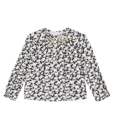 BONPOINT BIANCAROSA FLORAL COTTON SHIRT